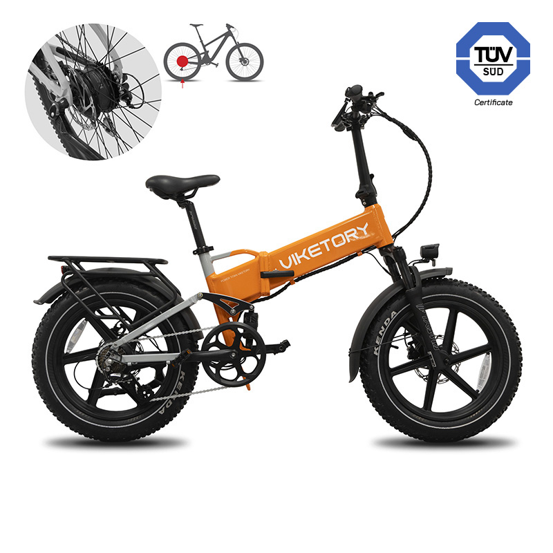 BRAVE vélo électrique FATBIKE Pliable Orange/Gris