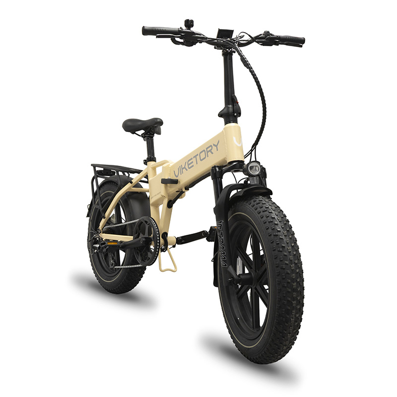 Lithor vélo électrique FATBIKE Pliable Crème